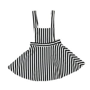 Forever 21 white and black stripes overall dress.Sz. S